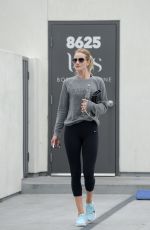 ROSIE HUNTINGTON-WHITELEY Leaves a Gym in West Hollywood 03/21/2016