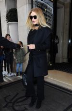 ROSIE HUNTINGTON-WHITELEY Leaves Her Hotel in Paris 03/02/2016