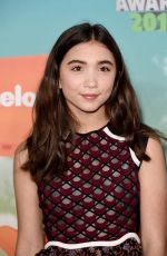 ROWAN BLANCHARD at Nickelodeon’s 2016 Kids’ Choice Awards in Inglewood 03/12/2016