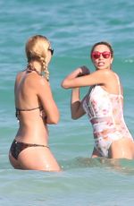 SABINE LISICKI in Bikini at a Beach in Miami 03/26/2016