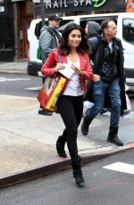 SARAH SHAHI on the Set od 
