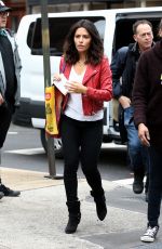 SARAH SHAHI on the Set od 