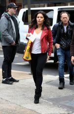 SARAH SHAHI on the Set od 