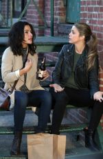 SARAH SHAHI on the Set of 