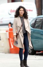 SARAH SHAHI on the Set of 