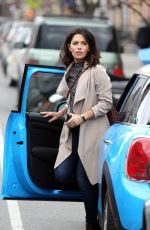 SARAH SHAHI on the Set of 