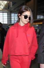 SELENA GOMEZ Arrives at Los Angeles International Airport 03/07/2016