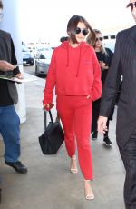SELENA GOMEZ Arrives at Los Angeles International Airport 03/07/2016