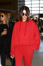 SELENA GOMEZ Arrives at Los Angeles International Airport 03/07/2016