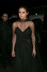 SELENA GOMEZ Arrives at Louis Vuitton Dinner Party in Paris 03/09/2016