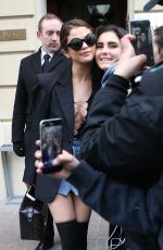 SELENA GOMEZ Out and About in Paris 03/08/2016