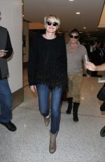 SHARON STONE at Los Angeles International Airport 03/15/2016