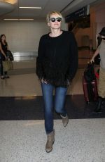 SHARON STONE at Los Angeles International Airport 03/15/2016