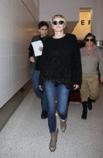 SHARON STONE at Los Angeles International Airport 03/15/2016
