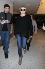 SHARON STONE at Los Angeles International Airport 03/15/2016