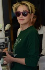 SHARON STONE Out anda About in Beverly Hills 03/18/2016