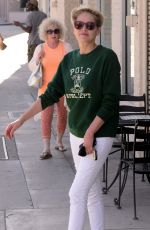 SHARON STONE Out anda About in Beverly Hills 03/18/2016