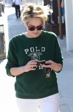 SHARON STONE Out anda About in Beverly Hills 03/18/2016