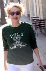 SHARON STONE Out anda About in Beverly Hills 03/18/2016