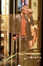 TAYLOR SWIFT and Calvin Harris at The Beverly Wilshire Hotel in Beverly Hills 03/01/2016
