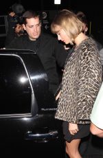 TAYLOR SWIFT and LORDE Leaves Roku Sunset Restaurant in West Hollywood 03/25/2016