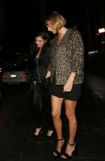 TAYLOR SWIFT and LORDE Leaves Roku Sunset Restaurant in West Hollywood 03/25/2016