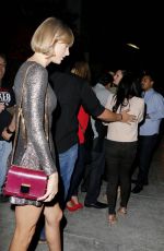TAYLOR SWIFT Leaves Spago Restaurant in Beverly Hills 03/18/2016