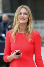 TONI GARRN Leaves Dior Fashion Show at Paris Fashion Week 03/04/2016