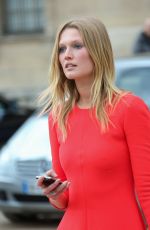 TONI GARRN Leaves Dior Fashion Show at Paris Fashion Week 03/04/2016