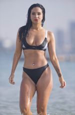TULISA CONTOSTAVLOS in Bikini at a Beach in Dubai 03/19/2016