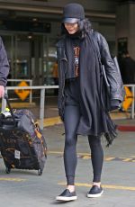 VANESSA HUDGENS at Vancouver International Airport 02/29/2016