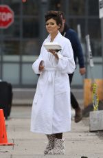 VICTORIA JUSTICE on the Set of 