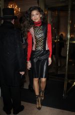 ZENDAYA COLEMAN Leaves Her Hote in Paris 03/09/2016