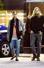 ZOE SALDANA Out and About in Studio City 03/23/2016