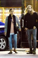 ZOE SALDANA Out and About in Studio City 03/23/2016