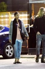 ZOE SALDANA Out and About in Studio City 03/23/2016