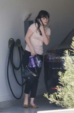 ZOOEY DESCHANEL Arrives at a Office in Beverly Hills 03/01/2016