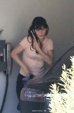 ZOOEY DESCHANEL Arrives at a Office in Beverly Hills 03/01/2016