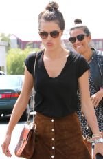 ALESSAMDRA AMBROSIO in Skirt Out Shopping in West Hollywood 04/13/2016