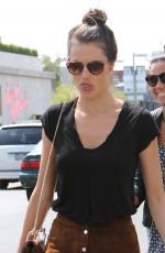 ALESSAMDRA AMBROSIO in Skirt Out Shopping in West Hollywood 04/13/2016