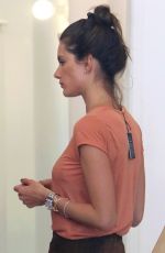 ALESSAMDRA AMBROSIO in Skirt Out Shopping in West Hollywood 04/13/2016