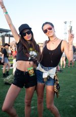 ALESSANDRA AMBROSIO and SARA SAMPAIO at 2016 Coachella Valley Music and Arts Festival in Indio 04/15/2016