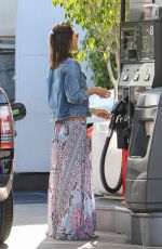 ALESSANDRA AMBROSIO at a Gas Station in Los Angeles 04/19/2016