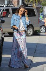 ALESSANDRA AMBROSIO at a Gas Station in Los Angeles 04/19/2016