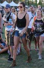 ALESSANDRA AMBROSIO at Coachella Valley Music and Arts Festival, Day 2 04/16/2016