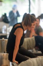 ALESSANDRA AMBROSIO at Yoga Class in Los Angeles 04/10/2016