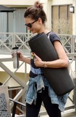 ALESSANDRA AMBROSIO Out in Brentwood 04/08/2016