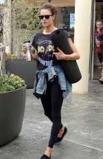 ALESSANDRA AMBROSIO Out in Brentwood 04/08/2016