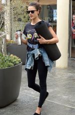 ALESSANDRA AMBROSIO Out in Brentwood 04/08/2016
