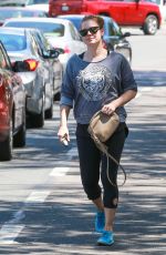 AMY ADAMS at Earth Bar in West Hollywood 04/22/2016